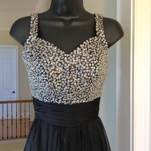 No brand sz 2ish silk gown formal cruise prom